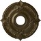 Ekena Millwork Attica Ceiling Medallion (Fits Canopies up to 5"), Hand-Painted Brass, 18"OD x 4"ID x 5/8"P CM18ATBRS - alternate 1